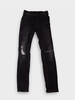 ★SOLD★ R13 High Rise Skinny Jeans Black Dark Wash. Distressed Ankle